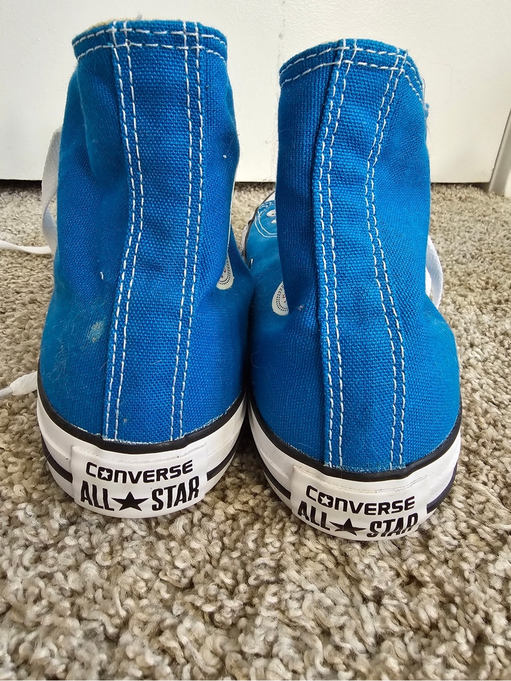 Blue converse high tops - Picture 2 of 4